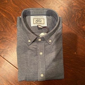 NWT- Navy Jos. A Bank Tailored Fit LS Button Down